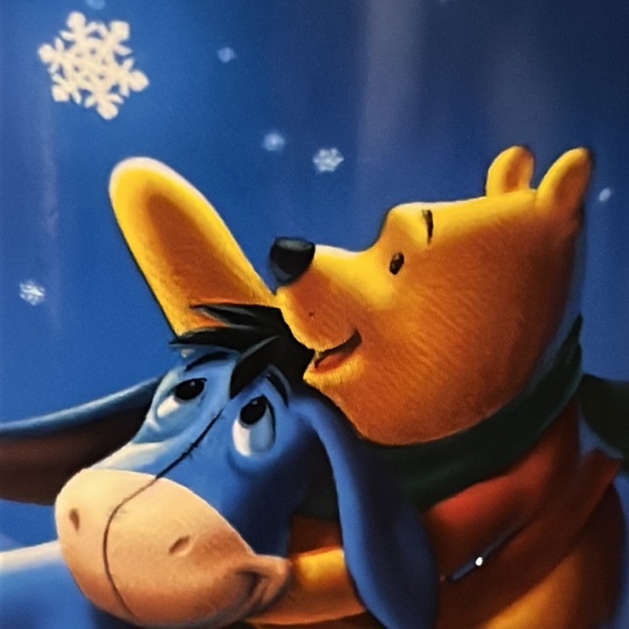 NIB Disney Store Exclusive Winnie the Pooh, Eeyore, Piglet Holiday Snowflake Mug - Picture 3 of 16